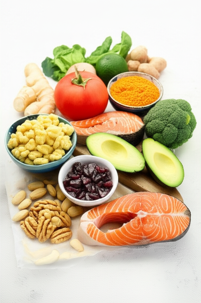 Various heart healthy keto foods on a plate