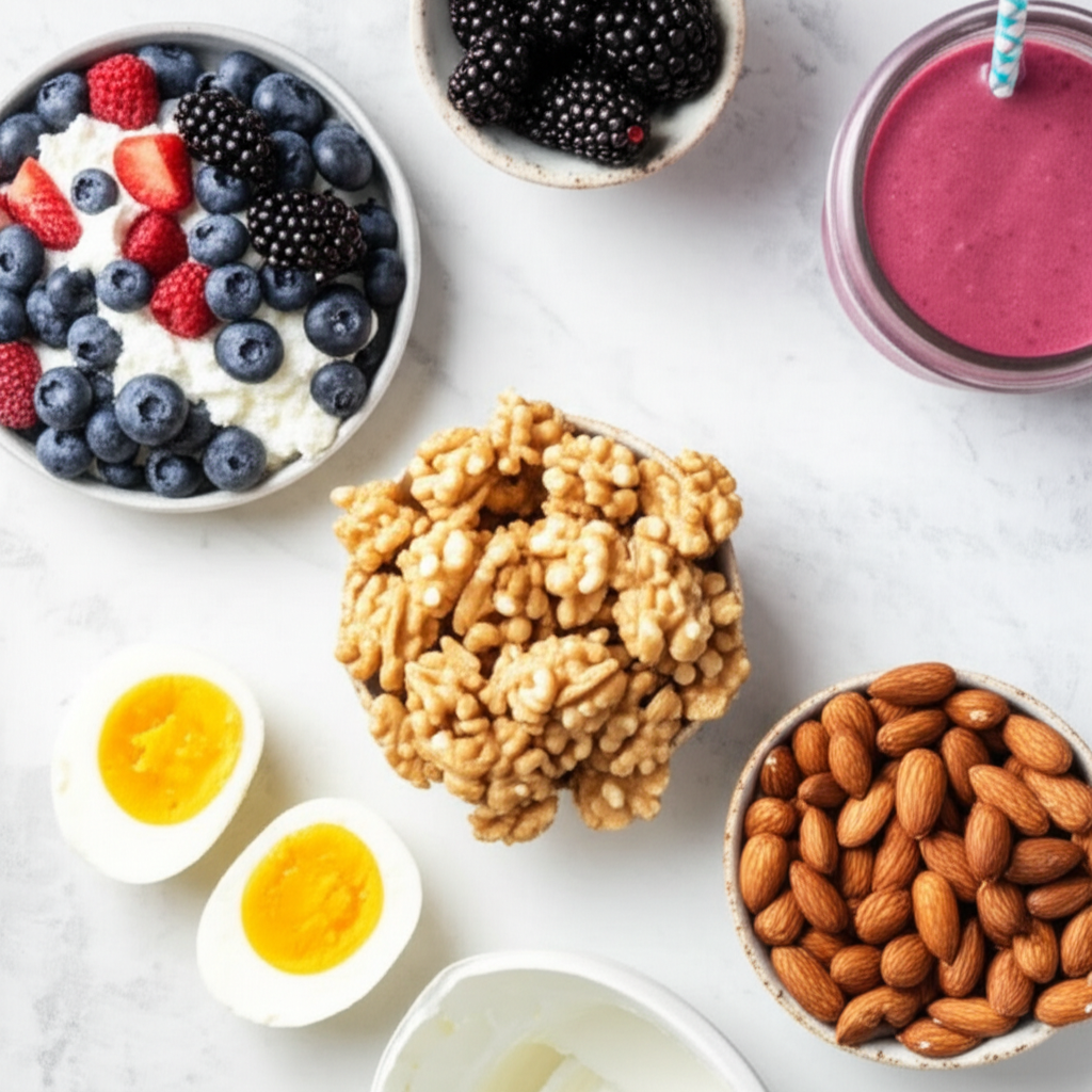 high protein postpartum snacks weight loss