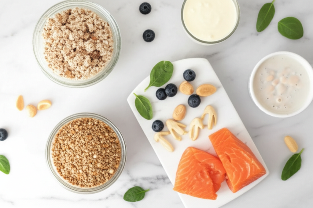 high protein postpartum snacks weight loss